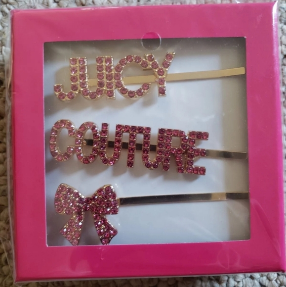 Juicy Couture rhinestone hair clips set of main image 6